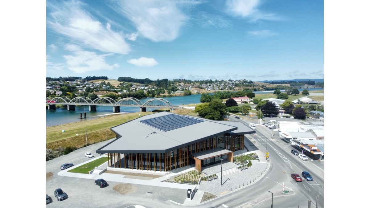 Te Pou ō Mata-Au — Clutha District Memorial & Community Centre featuring FiberthermX (Keiran Cooper Architecture).