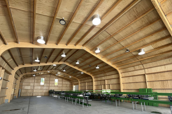 Curved Techlam Beams Bring Wow Factor to Jackson Orchards