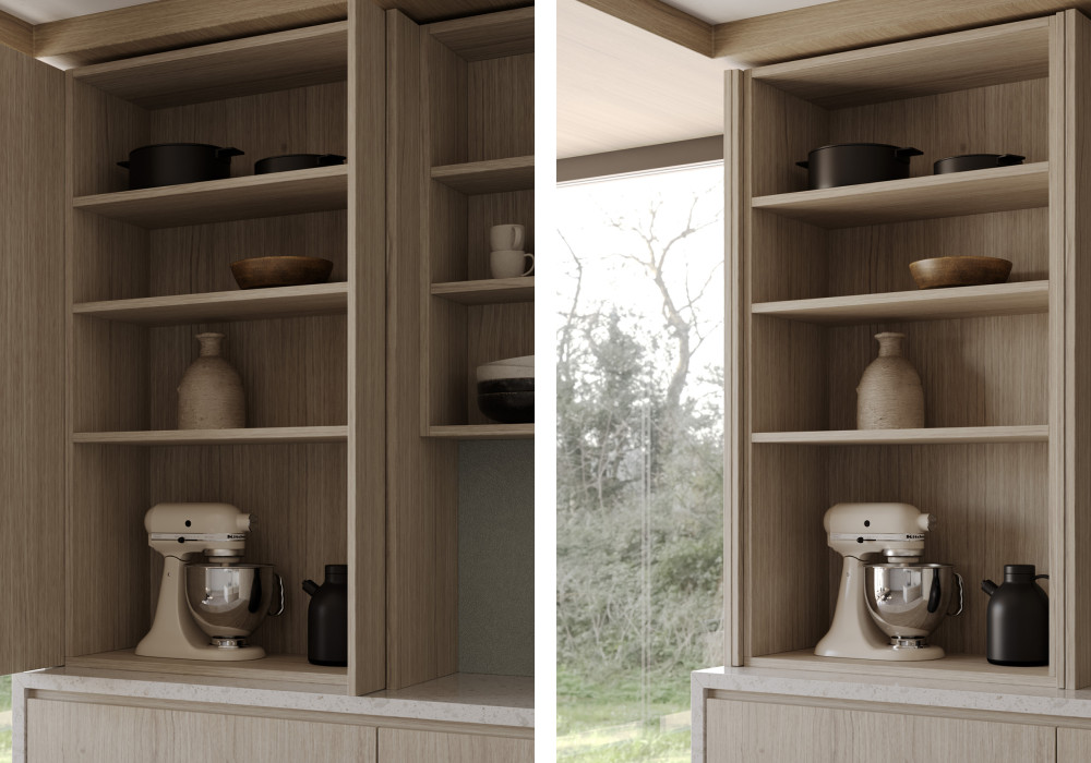 Gravity: The Above-Bench Pocket Door Solution