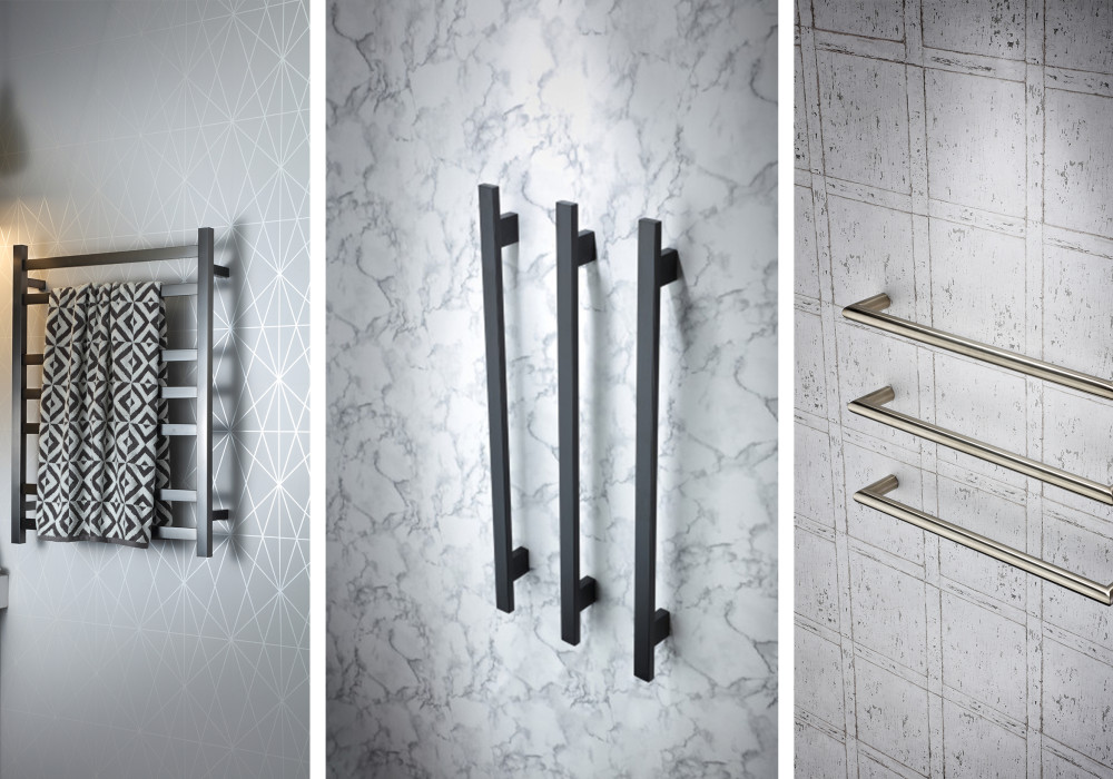 Heated Towel Rails with Flexible Design Options Perfect for Making the Most of Compact Spaces
