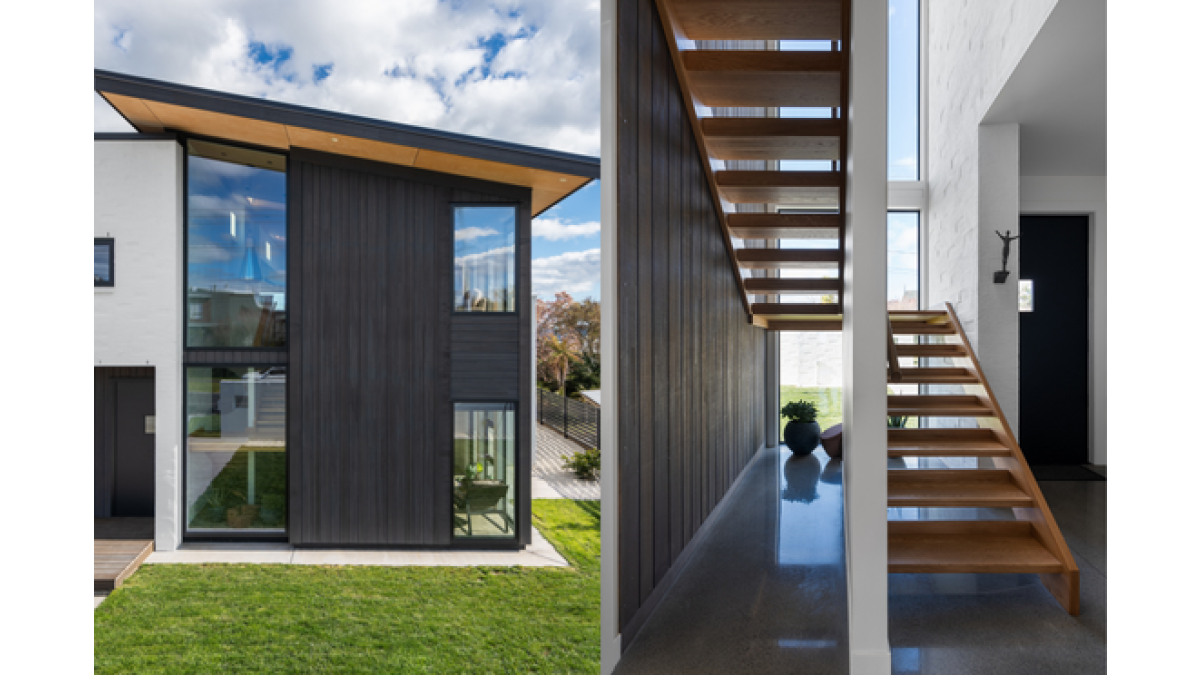 Nexus Edge Vulcan Nexus Cladding Exterior into Interior Abodo Wood