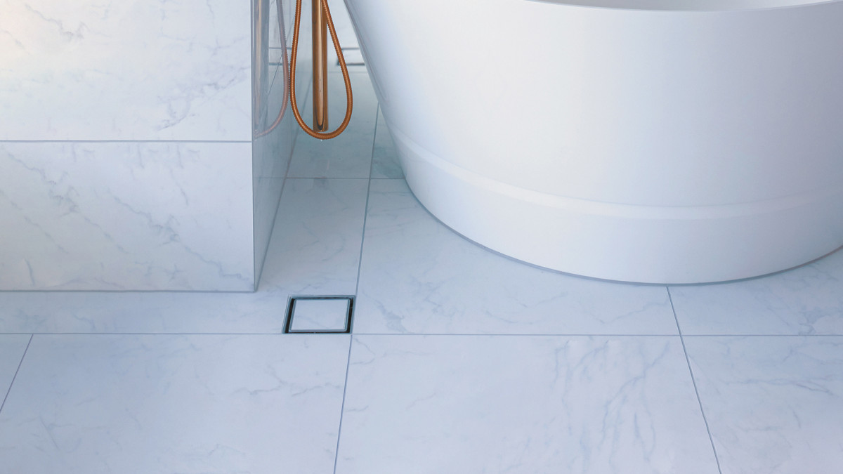 Cordis Hotel Bathroom Tile Insert Invisi Drain