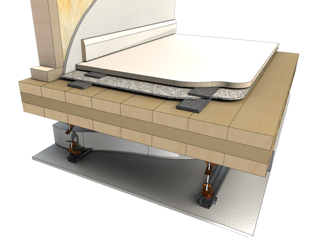 SoundDown SDP Panel Acoustic System for Mass Timber Floors