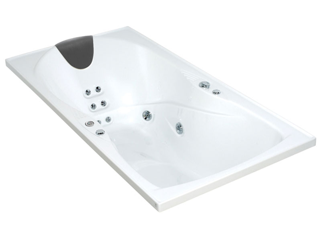 Evora Hydrotherapy Massage Rectangular Spa Bath 1800 x 900mm