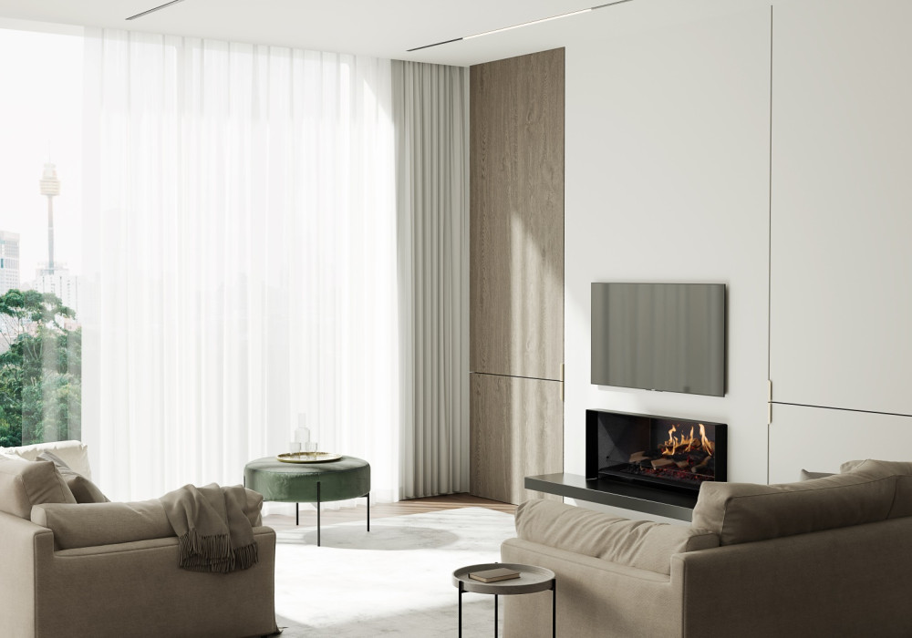 Escea LE1000 Holographic Electric Fireplace