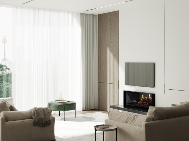 Escea LE1000 Holographic Electric Fireplace