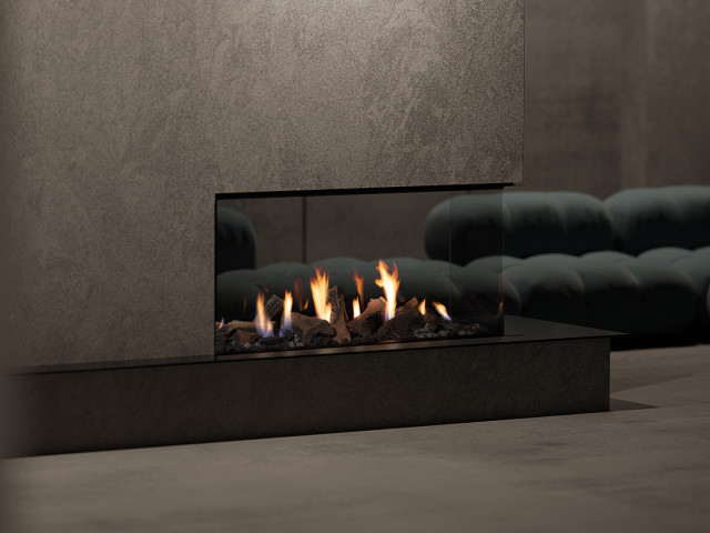 MODE KS1460 Peninsula Gas Fireplace