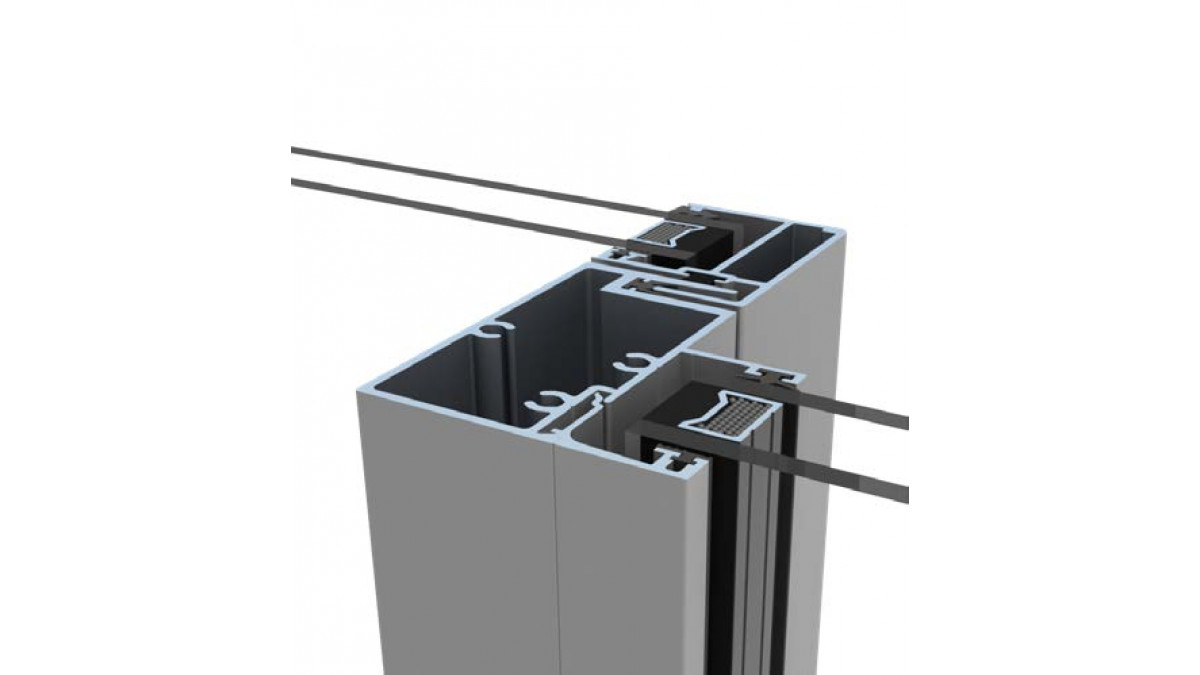 Slidemaster interlocker stiles are flush in the closed position.