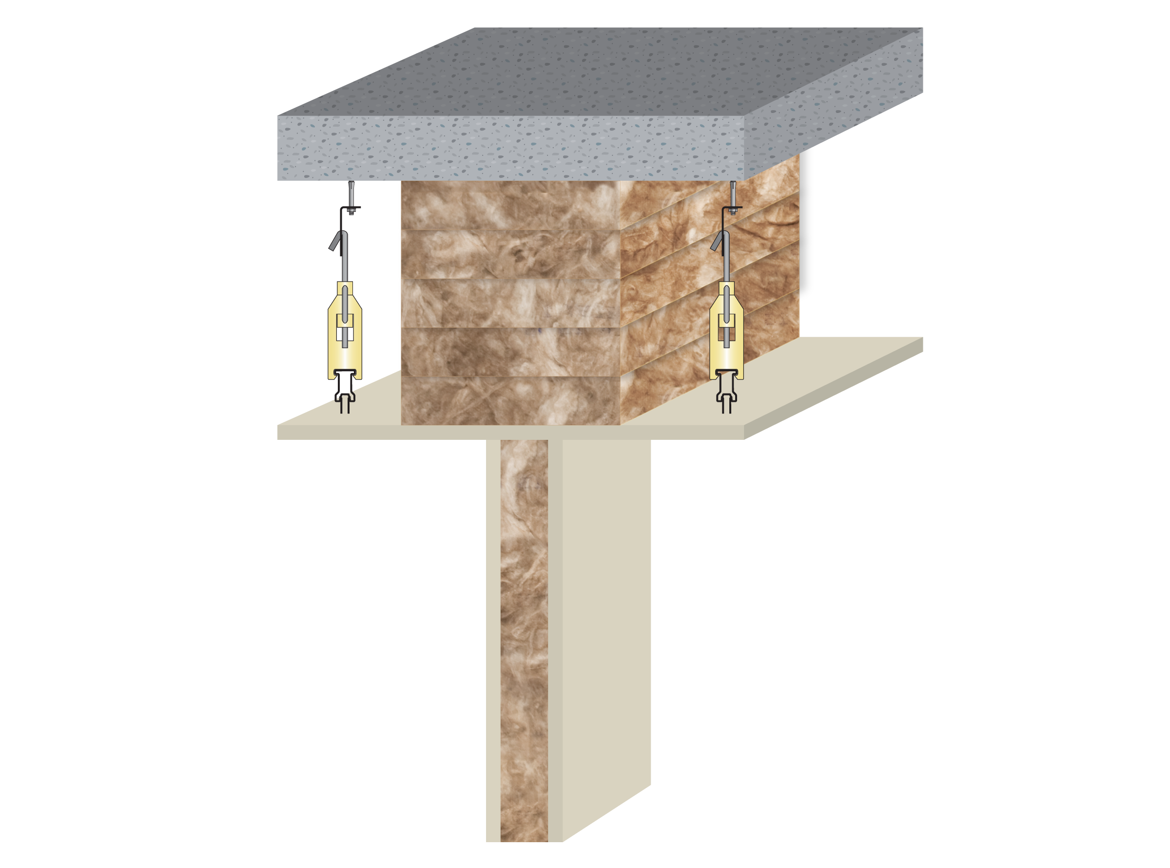 Earthwool glasswool insulation Baffle Stack by Knauf Insulation EBOSS