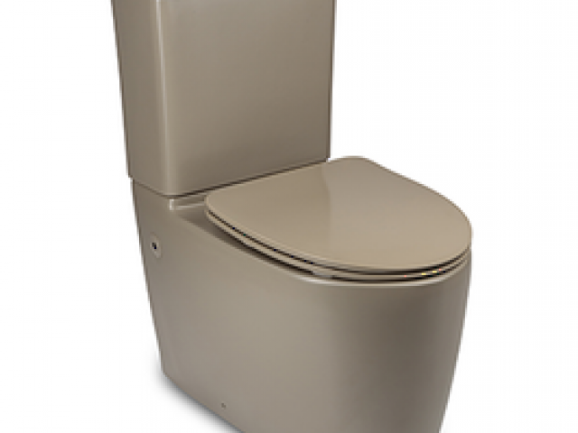 Grande Back to Wall Toilet Suite — Cashmere