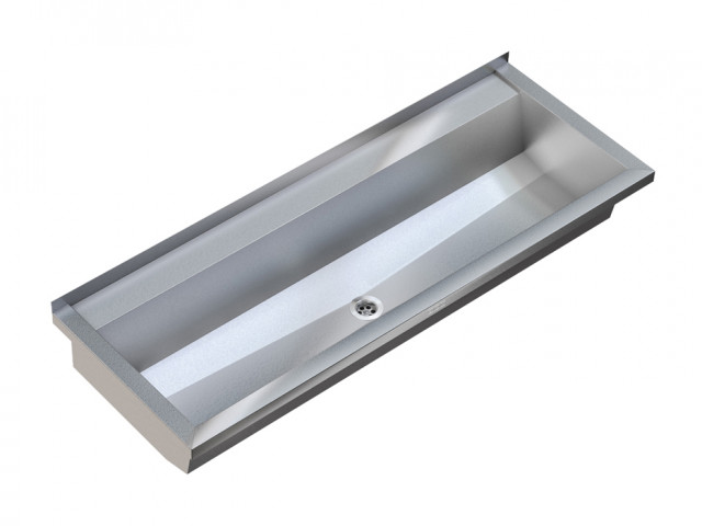 KWC Planox Stainless Steel Washtrough - with tap ledge - FR-PL30T