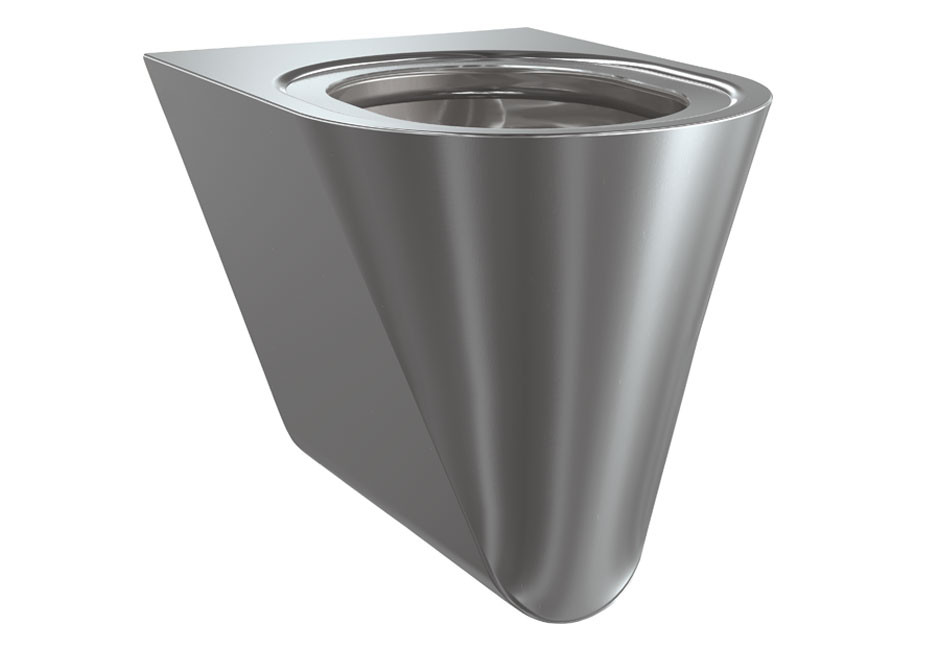 KWC Stainless Steel Wall Mounted Toilet Pan — FRWM