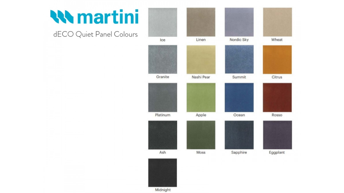 Martini dECO Quiet Panel Colours