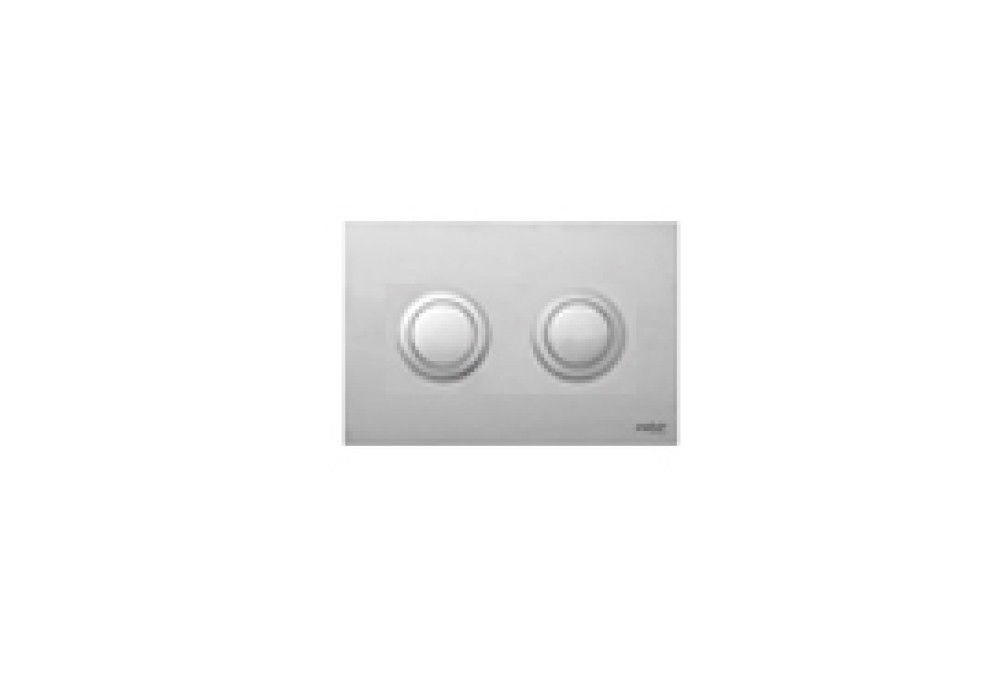 Push-plate Tropea3 Pneumatic & Evolut Remote Stainless Steel Chrome push panel with Round Buttons