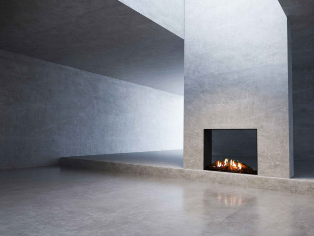 MODE Tall Double Sided Gas Fireplace