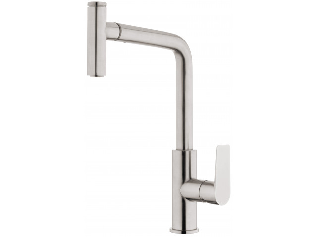 Olympia High Rise Pullout Sink Mixer Brushed Nickel