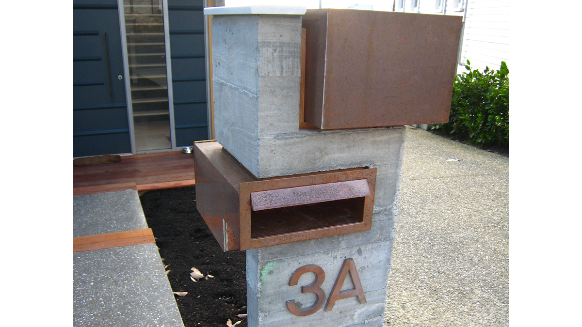 copper post box