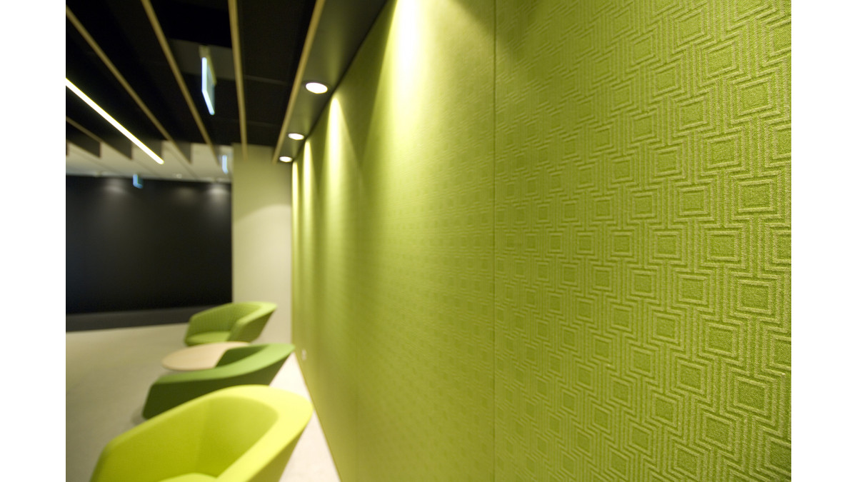 Snaptex stretch fabric system by Asona for BECA Auckland office.