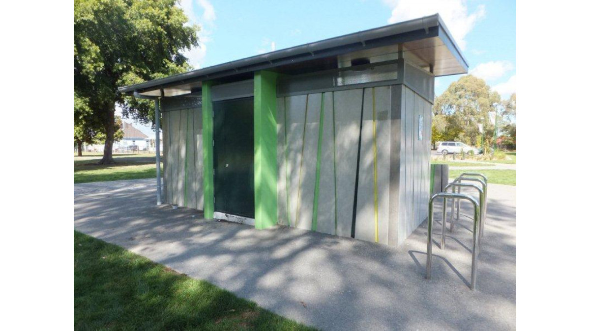 Resene Total Colour Awards 2013. Commercial Exterior Maestro Winner: Flaxmere Public Toilets.