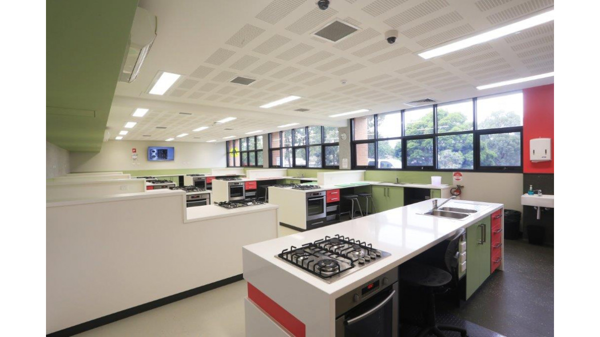 Resene Total Colour Awards 2014. Education Senior Award Winner: Eltham Catholic Ladies College Food Technology and Science Refurbishment.