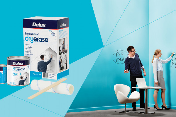 Turn Painted Surfaces into Erasable Whiteboards with Dulux