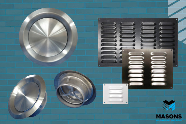 Masons Launch New Range of Exterior Stainless Steel Vents