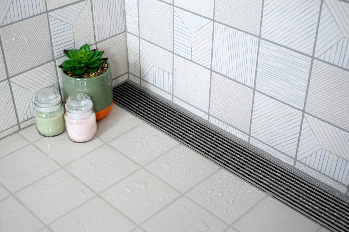The LUXE Linear Drains Square Tile Insert Point Drain - A Must for