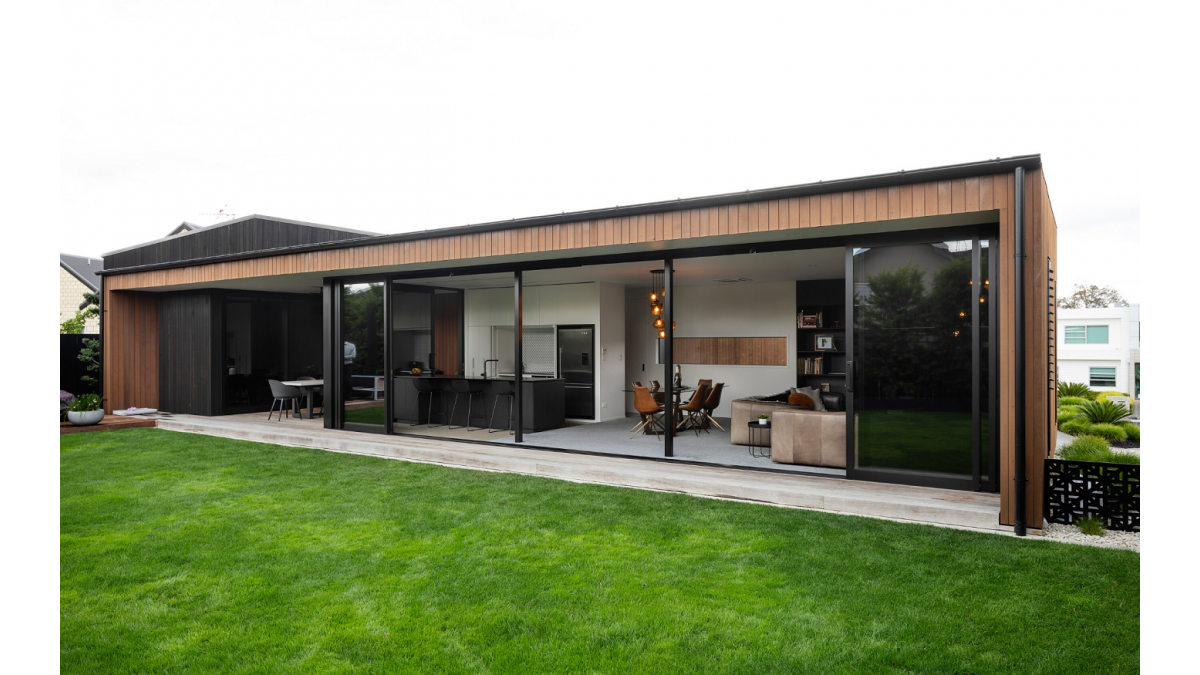 APL Architectural Series sliding doors opens the home right up.