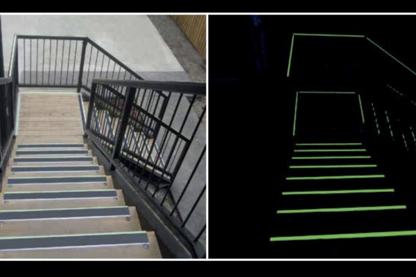 Gilt Edge Provide Ecoglo Stair Nosings to Meet F6 Emergency Visibility
