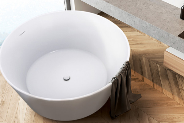 Introducing the New Evok Seamless Round Freestanding Bath