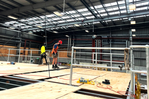 Quik Drive and Self-Drilling Screws Speed Up NZ Post’s New Mezzanine Floor Installation