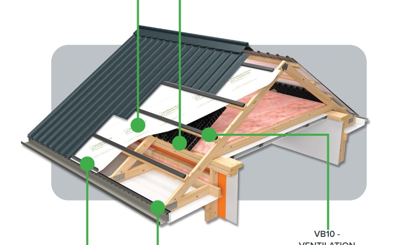 DriSpace Vented Roof Systems for Sarked Roof with Metal Longrun – EBOSS