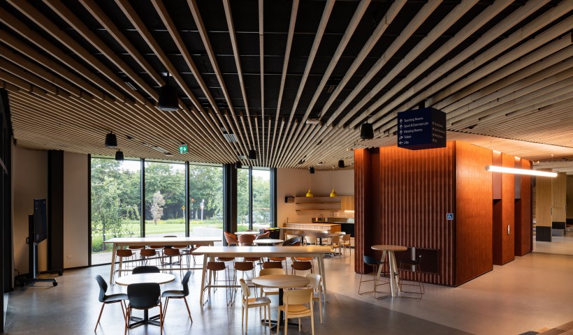 Austratus Timber Ceiling Adds Flair to New Innovation Complex – EBOSS