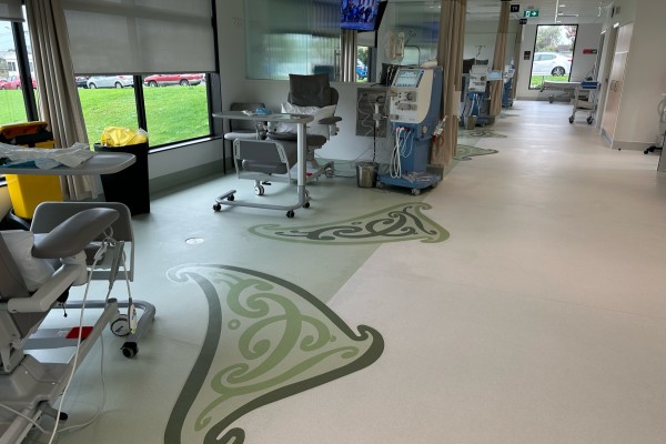 Belgotex Biosourced Floor Covering for The Renal Unit at Taranaki Base Hospital