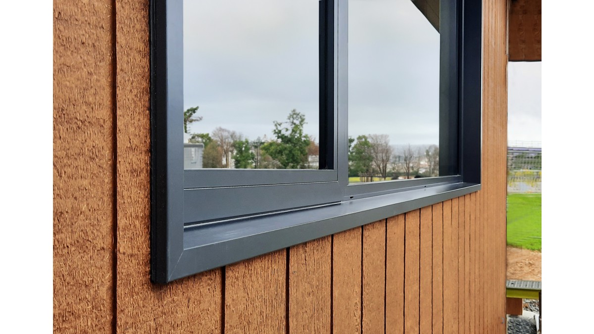 Centrafix windows are recessed for increased thermal performance.
