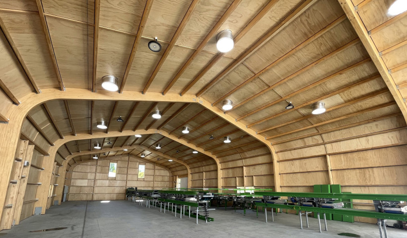 Curved Techlam Beams Bring Wow Factor to Jackson Orchards