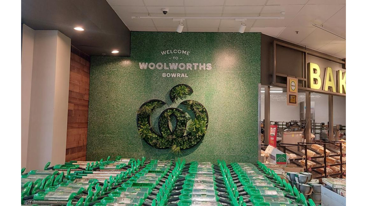 Woolsworth custom green Exposed panels.