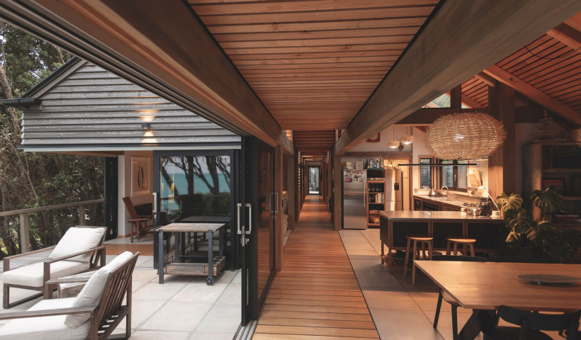 Mahia Retreat: A Statement in Timber with Prolam Beams