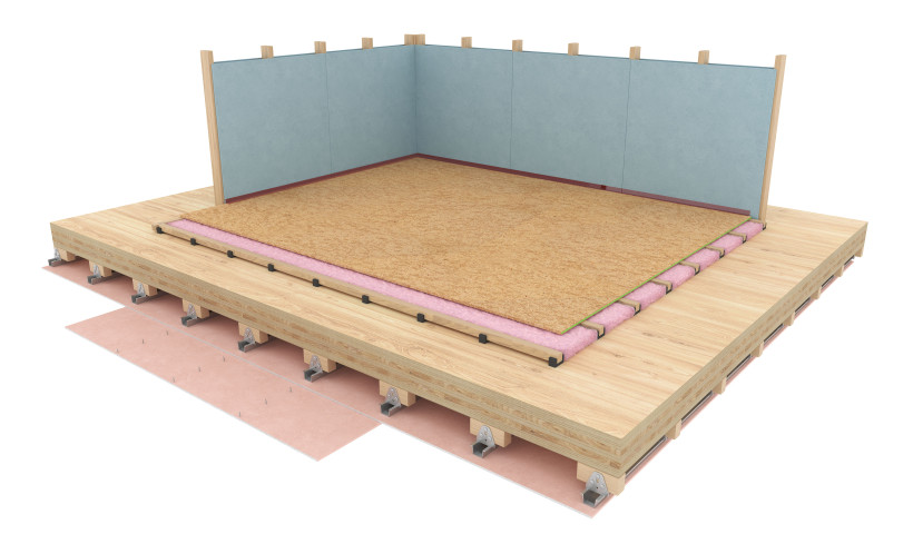 Achieve STC 65 with New Lightweight CLT Acoustic Floor System