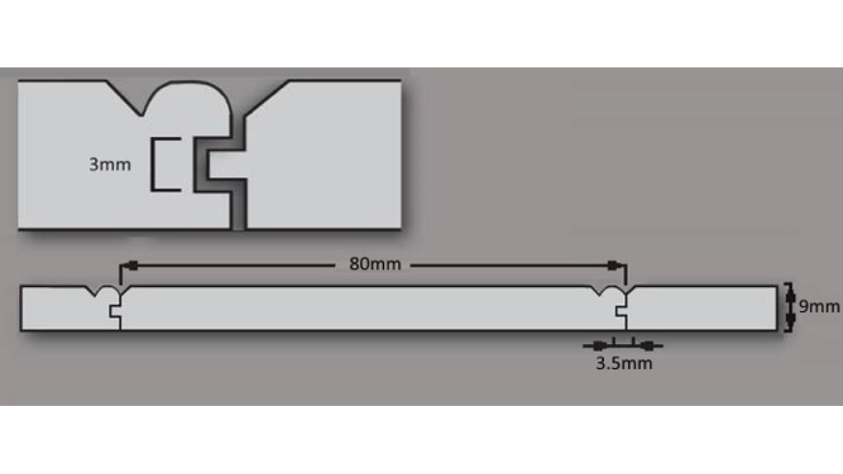 All Plankwall grooved profiles have T and G edges to conceal panel joins.