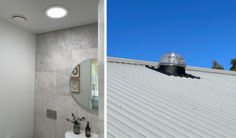 Bringing Natural Light to a Windowless Bathroom with Solatube