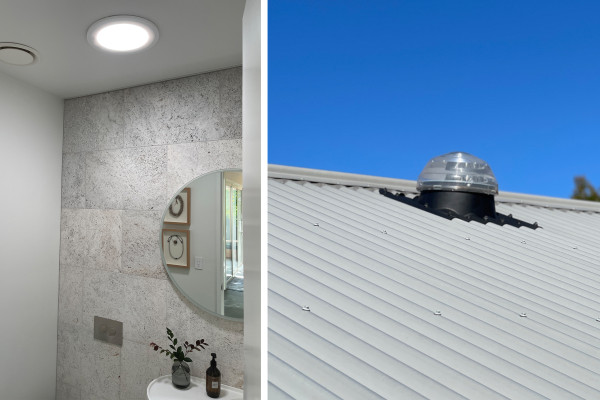 Bringing Natural Light to a Windowless Bathroom with Solatube