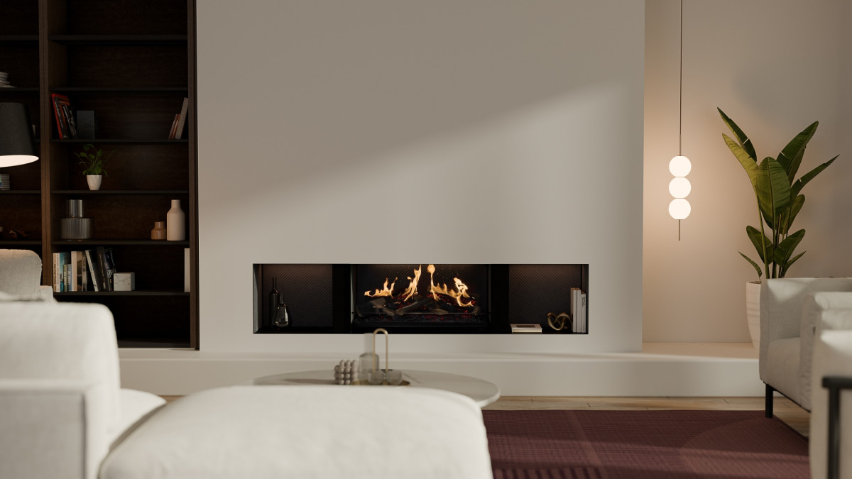 Escea LE800 Holographic Electric Fireplace.