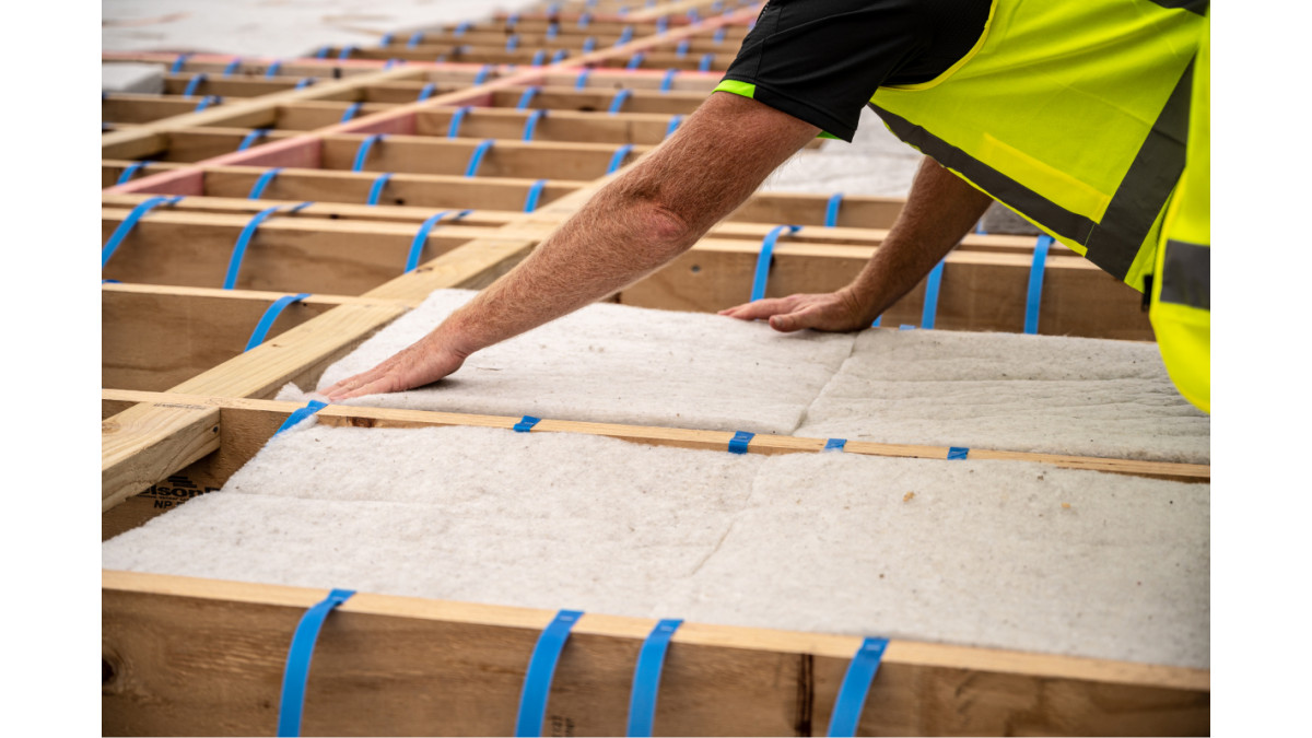 Drop-in Floor insulation.