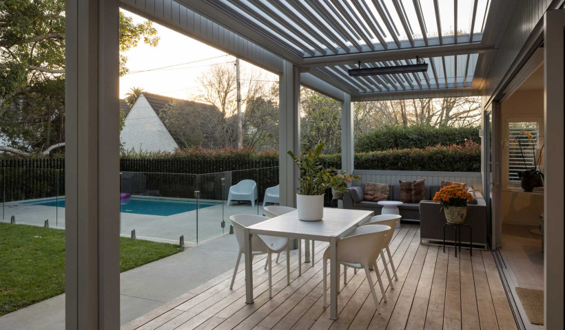 Flexible Outdoor Living in Devonport with Bespoke Louvres