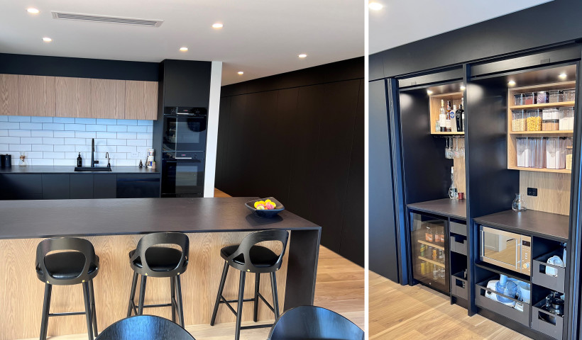 Innovative Pocket Systems Make Plimmerton Kitchen a Stand-Out