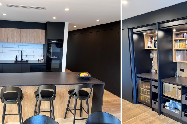 Innovative Pocket Systems Make Plimmerton Kitchen a Stand-Out