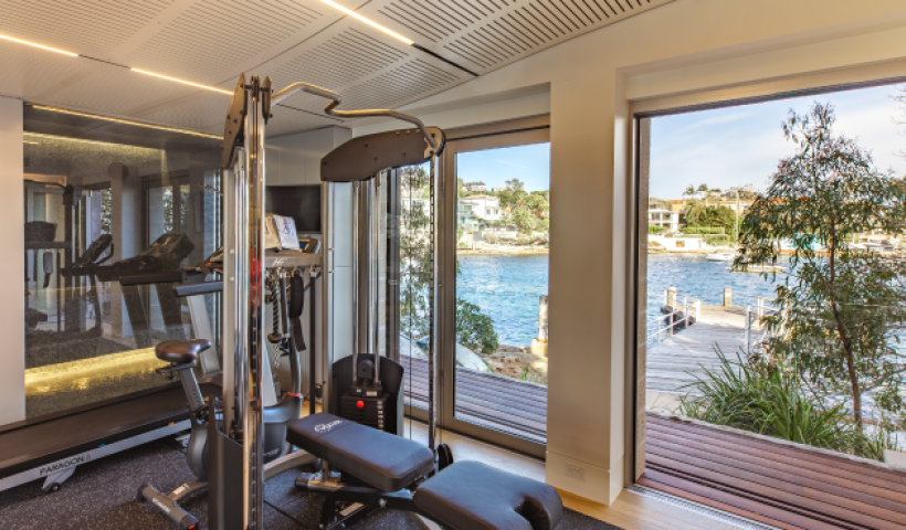 Saniflo Enables Design of Waterfront Gym, Sauna and Bathroom