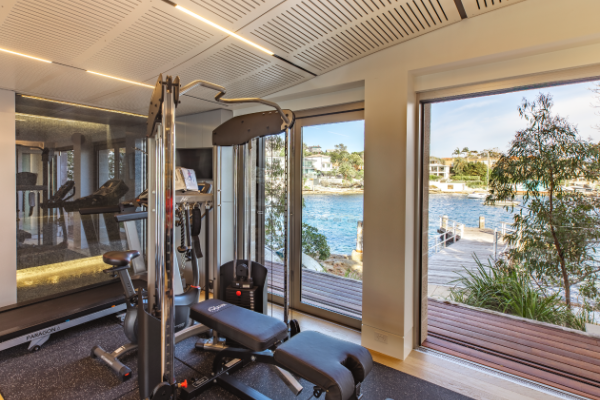 Saniflo Enables Design of Waterfront Gym, Sauna and Bathroom