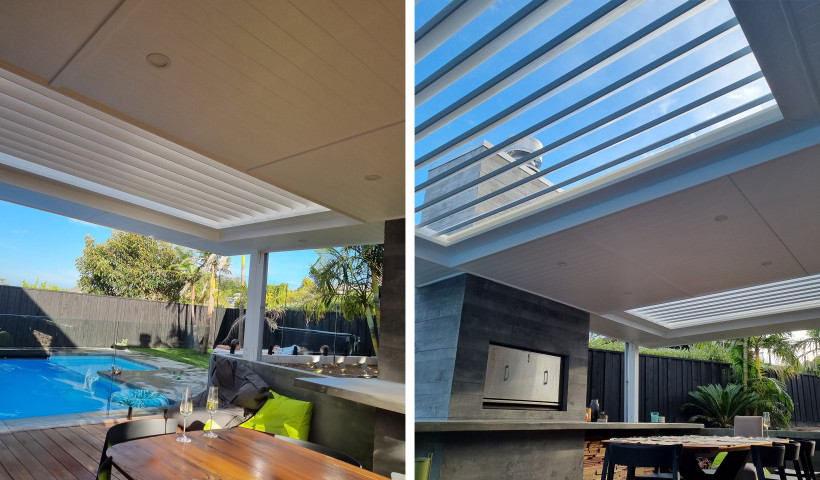 Opening Roof Gives Homeowners Year-Round Outdoor Living on Hibiscus Coast